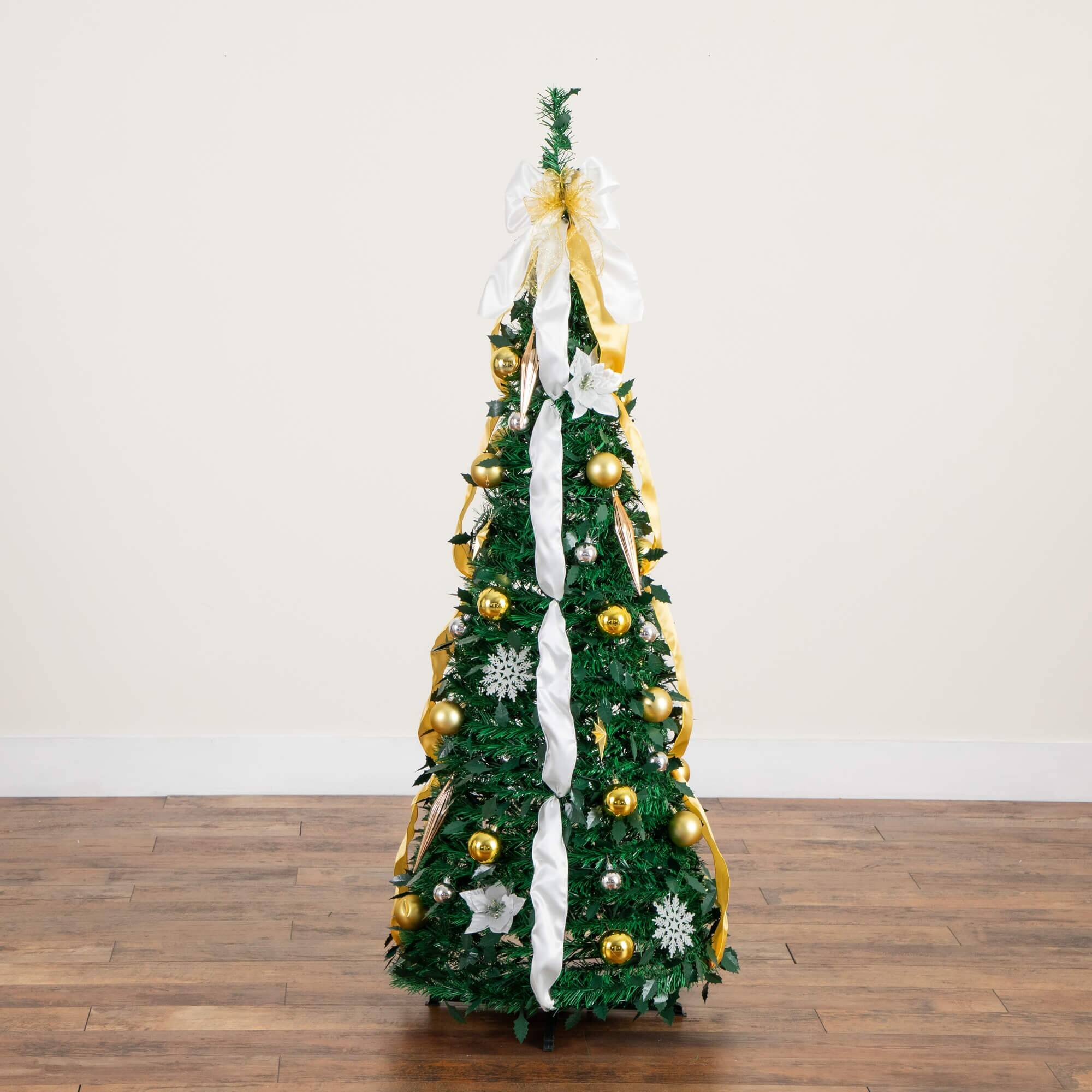 5ft. Pre-Lit Pop-Up Green Artificial Christmas Tree